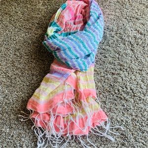 American Eagle Spring fringe scarf